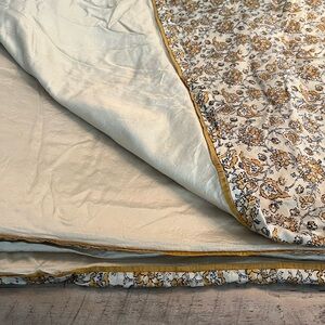 Pottery Barn Shaila Dupioni Silk Duvet and Shams